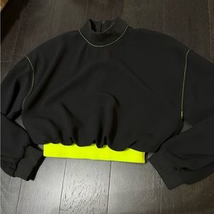 Zara cropped long sleeve top